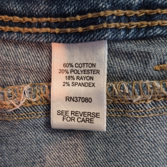 Est. 1948 Denim Blue Distressed Cropped Jeans Womens Size 14 - Picture 9 of 12